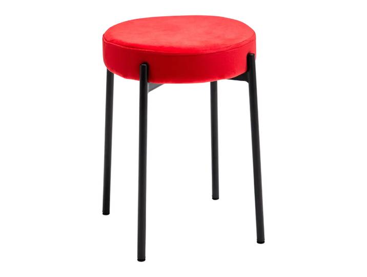 Hocker Nica, Byyu, hellrot, Textil