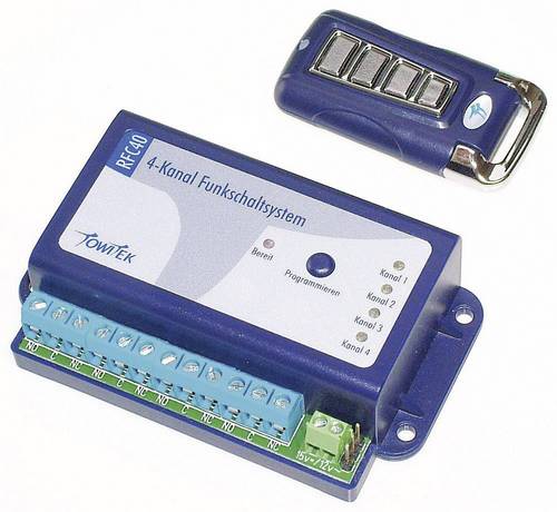 TowiTek Funkschaltsystem inkl. Handsender Reichweite max. (im Freifeld): 50m 12 V/DC