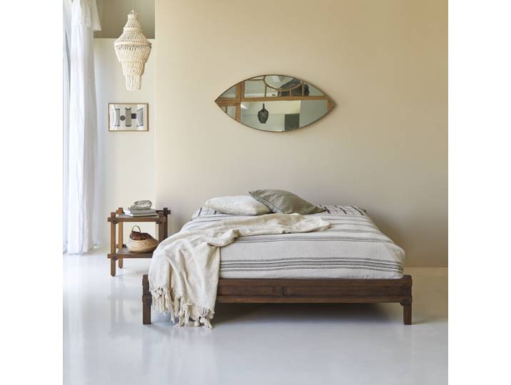 Bett aus massivem Mangoholz 160x200 cm Arko - Braun - Mango