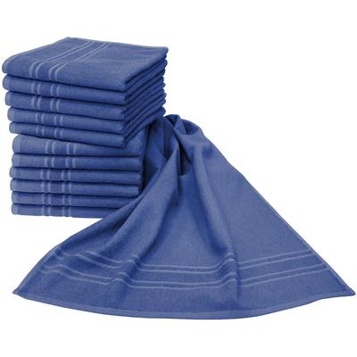 Handtücher DYCKHOFF "Saphir Friseurhandtücher", blau (royal), B:47cm L:85cm, Frottier, Frottier, Handtücher, Farbecht und besonders strapazierfähig, 47x85 cm