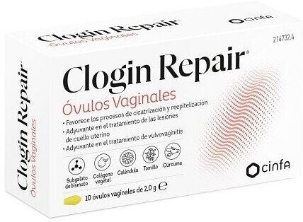 Clogin Repair Óvulos Vaginales 10 Unidades
