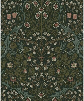Seabrook Designs Victorian Garden Floral Pre-Pasted Wallpaper