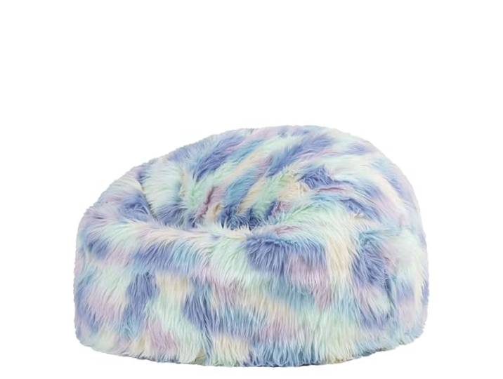 Icon Kingston Kunstfell Flauschig Sitzsack mit Füllung, Einhorn In Deutschland Hergestellt, Flauschiger Kunstpelzstoff, Lounge Sessel für Wohnzimmer und Schlafzimmer