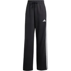adidas Essentials 3-Streifen Open Hem French Terry Jogginghose Damen JW7182 - black/white XS