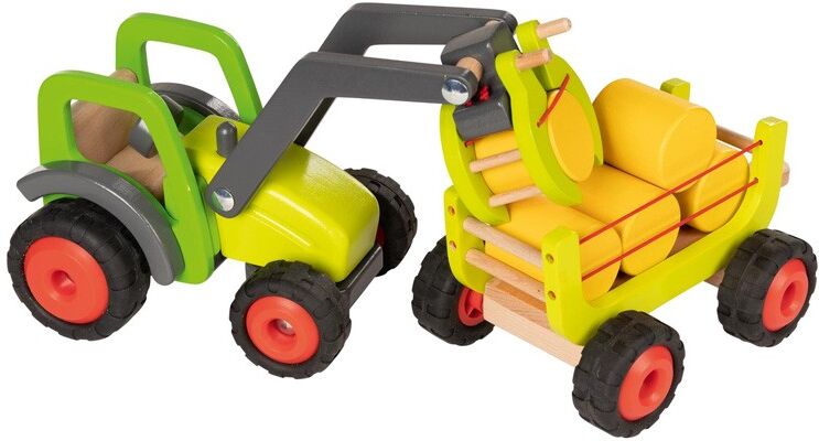 Tracteur Chargeur avec remorque à foin - Goki