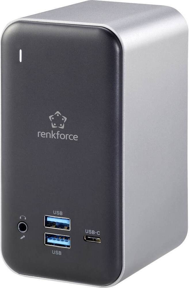 Renkforce USB-C Dockingstation RF-DKS-650 universeel met laadfunctie
