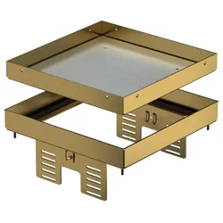 OBO 7409054 Quadratische Kassette blind 200x200mm Messing RKN2 UZD3 4MS25