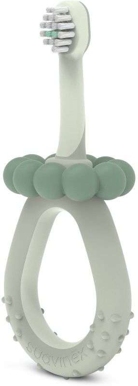 Suavinex Baby Training Toothbrush brosse à dents pour enfant 0-2 y Green 1 pcs