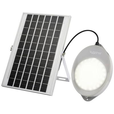 Sygonix SY-5596934 Solar-Außenwandleuchte mit Bewegungsmelder LED 10W Grau
