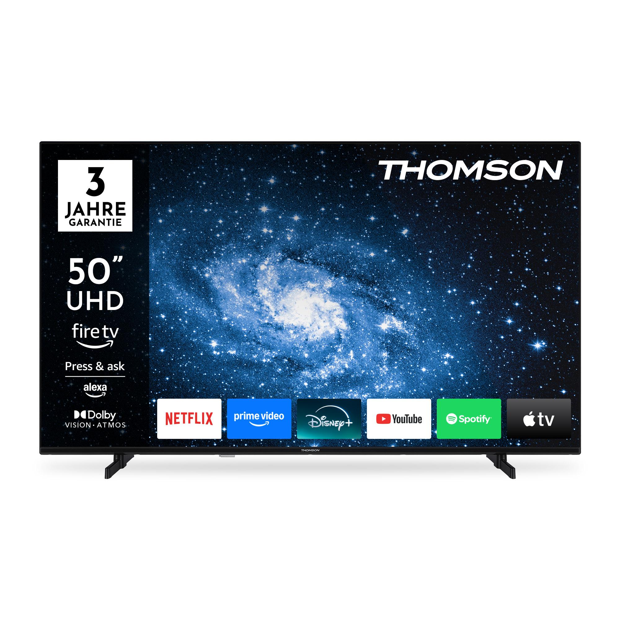 Thomson 50" (126 cm) UHD LED Smart Fire TV - Powered by Fire OS, Triple Tuner, WLAN, Alexa-Sprachsteuerung, HDR10 - 50UF4S35