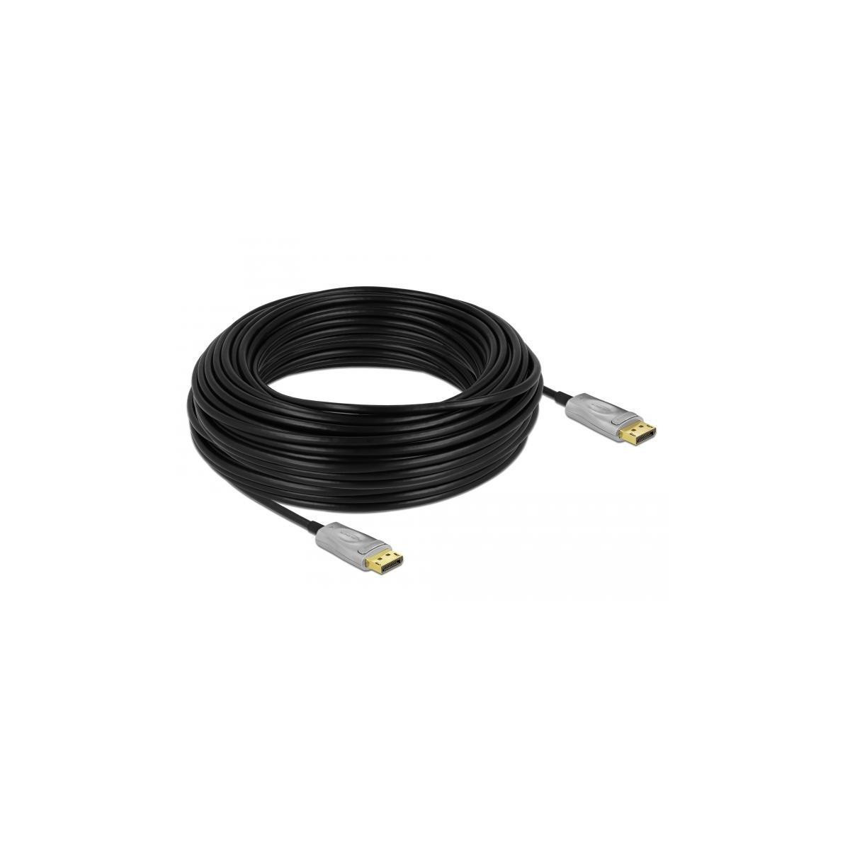 Delock 85889 Actief Optisch DisplayPort 1.4 Kabel 8K 30 m