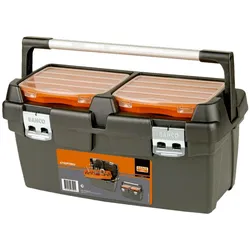 Bahco, Werkzeugkoffer, Hoch belastbarer 600-mm-Kunststoff-Werkzeugkasten, 37 l