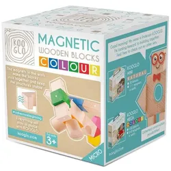 Kooglo MICRO FLUGZEUG Set 14 magnetische Holzteile