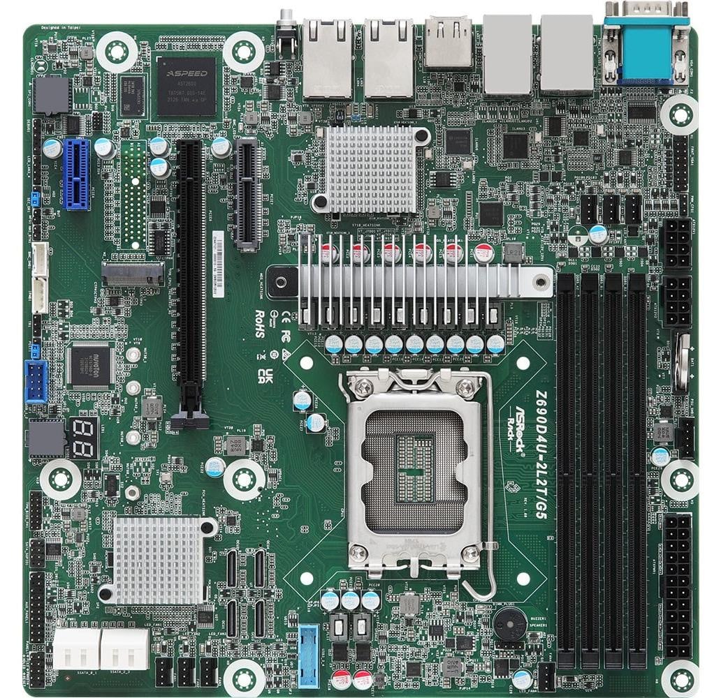 ASRock Z690D4U-2L2T/G5 moederbord, micro-ATX, socket 1700, DDR5