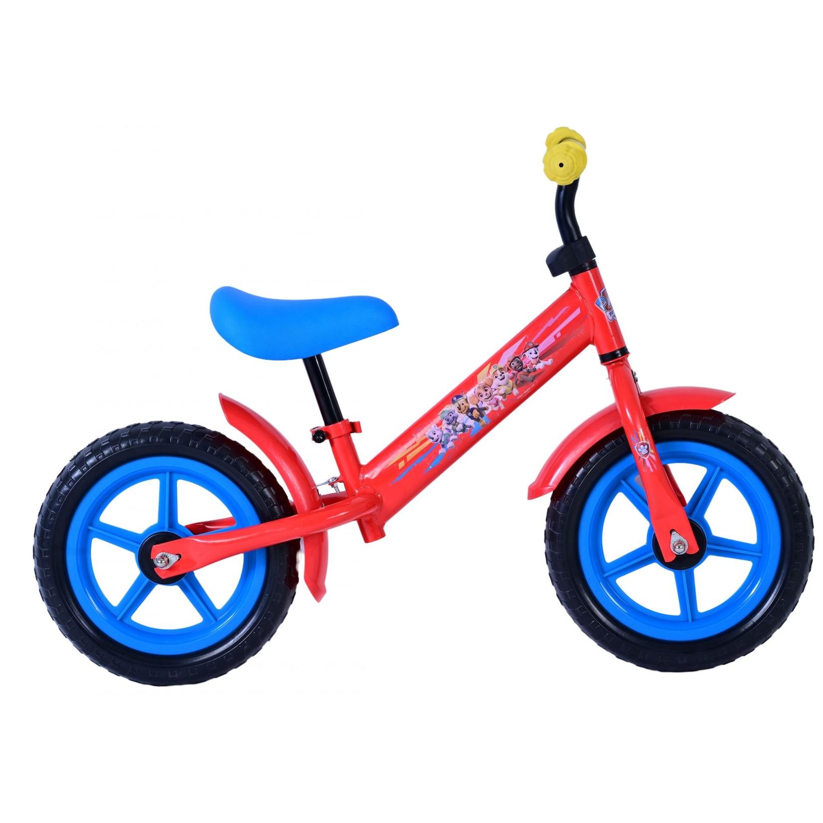 Volare Laufrad Paw Patrol 12 Zoll aus Metall, Kinderlaufrad ab 2 Jahren mit verstellbarem Sattel