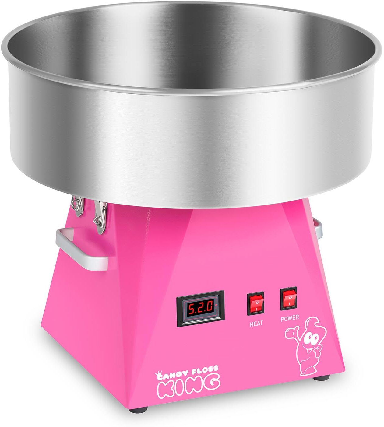 Royal Catering Candyfloss-maskine lyserød - 52 cm RCZK-1030-W-R