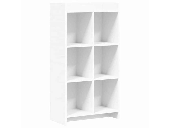 Meuble - Étagère - Blanc - Bibliothèque Blanc 59x30x111 cm Bois d'ingénierie_8660