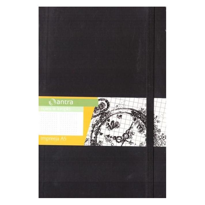 Antrax Notizen A5 Dots Impression Schwarz ANTRA (A5, Kariert, Harter Einband) (461147)