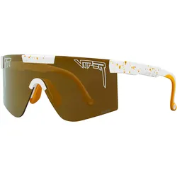 Pit Viper, Unisex, Sportbrille, The J-Lo Original Polarized Gold Narrow (Gold, Weiss), Weiss, Gold
