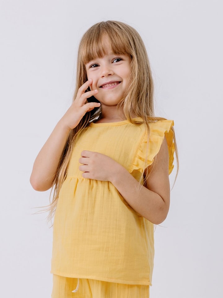 Walkiddy Bluse in Gelb - 98