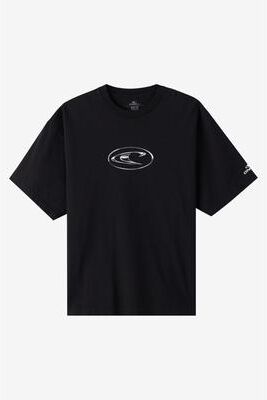 O'Neill s Chrome Wave Boxy T-Shirt in Black, Size Small