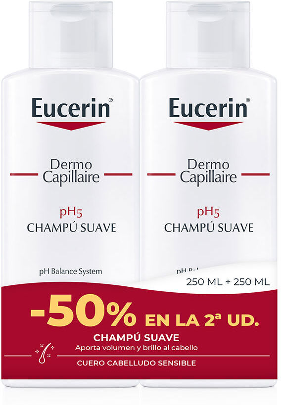 Eucerin Shampoo suave PH5, pacote com 2 x 250 ml