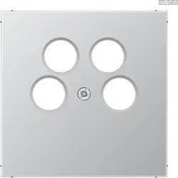 Jung Abdeckung alu für 4L-SAT-TV-Dose AL 2990-4 SAT2