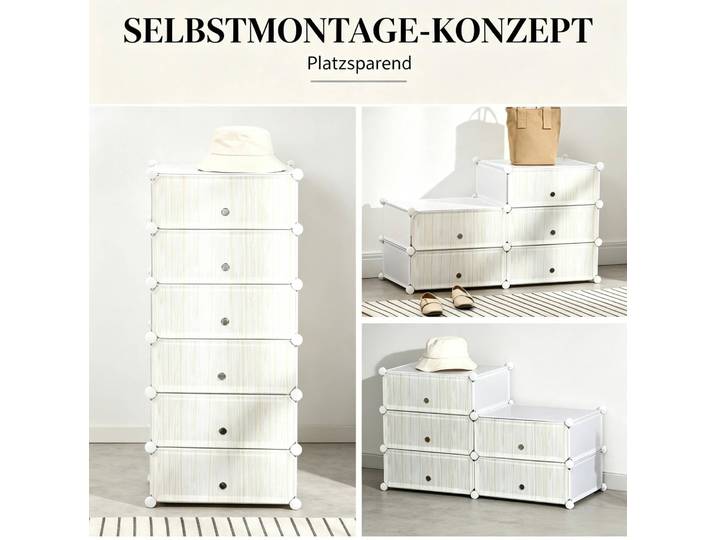 Meuble À Chaussures Modulable 49x36\,5x108 Cm En Pp Et Acier Blanc\, Gain De Place Entrée – Meubliv