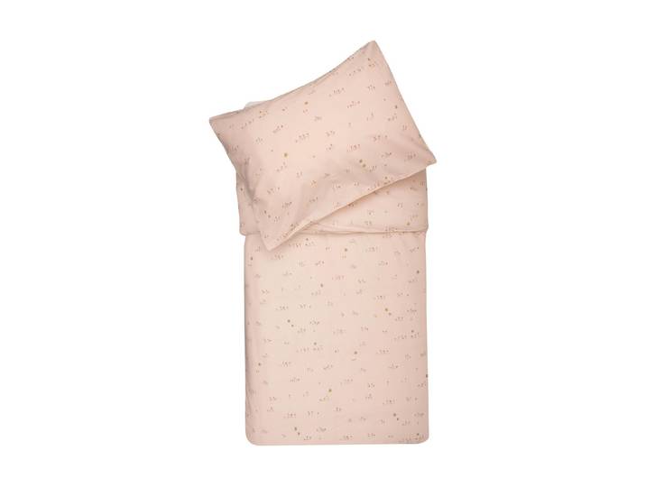 Kinderbettwäsche JOLLEIN Pretty Picnic 100 x 135 cm + 40 x 60 cm , mehrfarbig, pink, rosa, B/L: 100cm x 135cm, 1 Stk., 1 Stk., Renforcé, B/L: 60cm x 40cm, 2, Renforcé, Obermaterial: 100% Baumwolle, Bettwäsche, Kinderbettwäsche