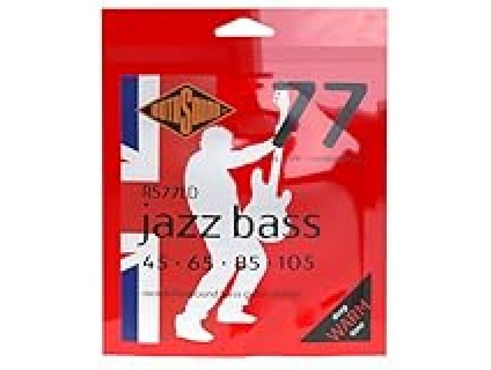 Rotosound Cordes pour Basse Électrique JAZZ 77 MONEL FLATWOUND 4-cordes RS77LD FLATWStandard 45-105