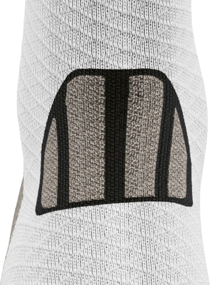 Kompressionsstrümpfe BAUERFEIND "Trail Run Compression Socks", Damen, Gr. 42-45, schwarz (schwarz, l), Polyamid, unifarben mit Farbeinsatz, elastisch, Socken Kompressionsstrümpfe, mit Kompression, wärmende Wirkung, elastische Passform