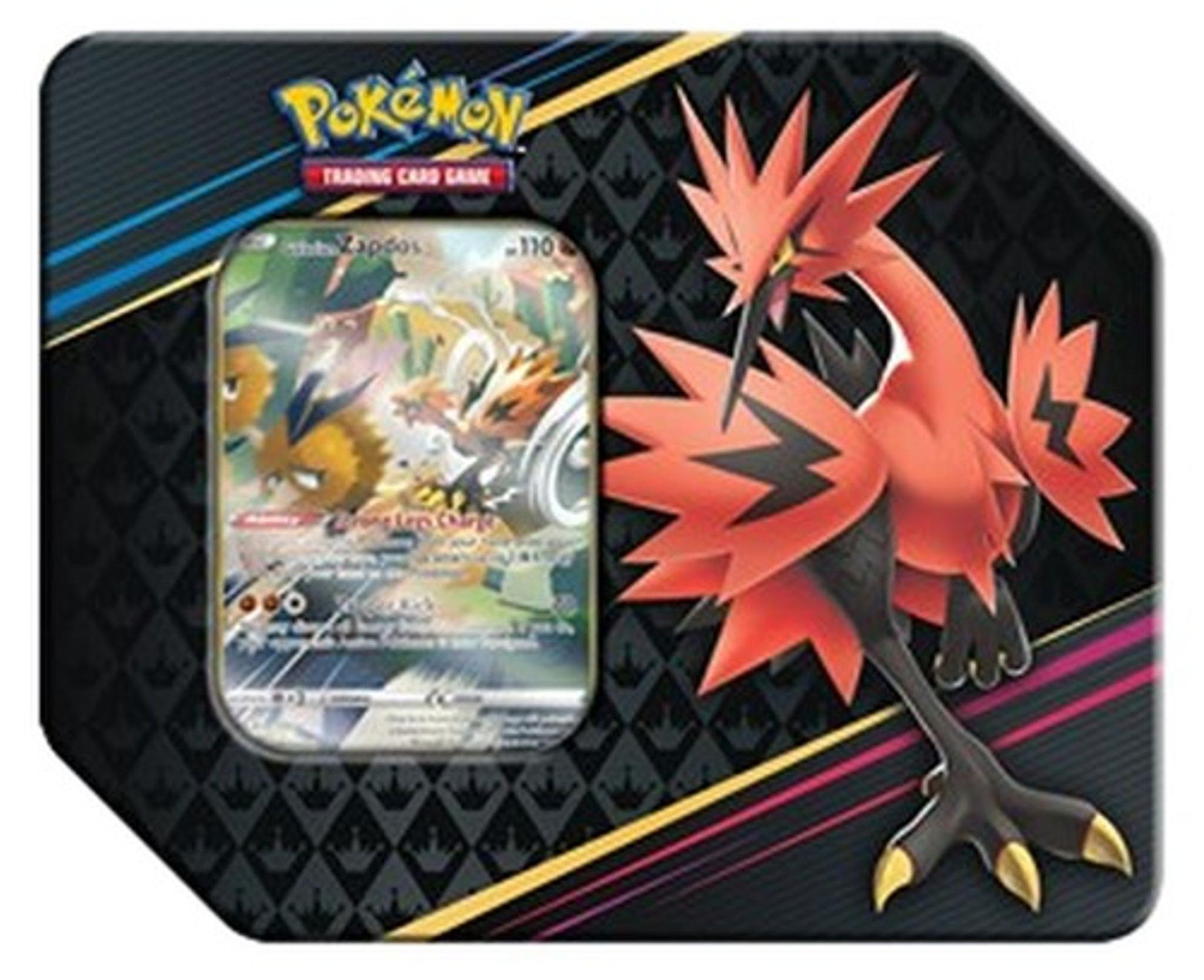 Pokemon Crown Zenith Galarian Zapdos Tin van The Pokemon Company