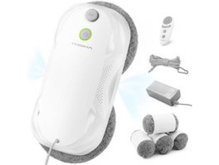 W5 Robot Lave-Vitres 6400Pa Pulvérisation Bidirectionnelle Aspiration Adaptative Détection Des Bords Anti-Chute Nettoyage Intelligen