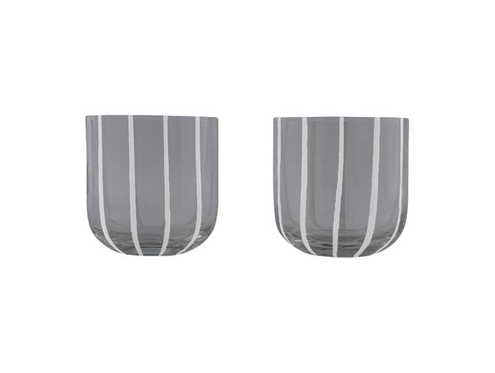 OYOY Verre Mizu Lot de 2 Grey-white