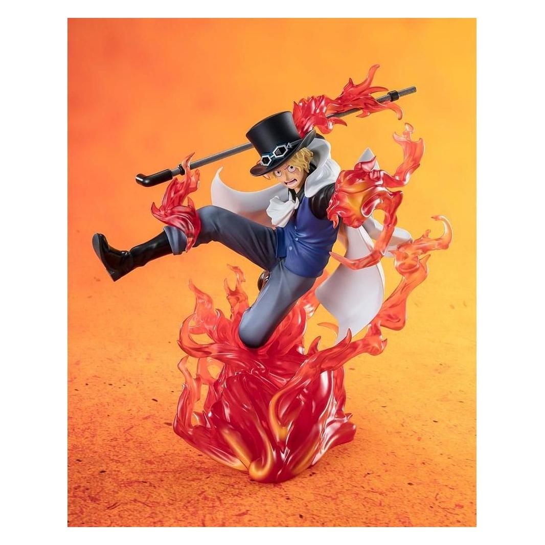 Bandai One Piece Figuarts ZERO Extra Battle PVC Statue Sabo Fire Fist Rook Check 19 cm (57513)