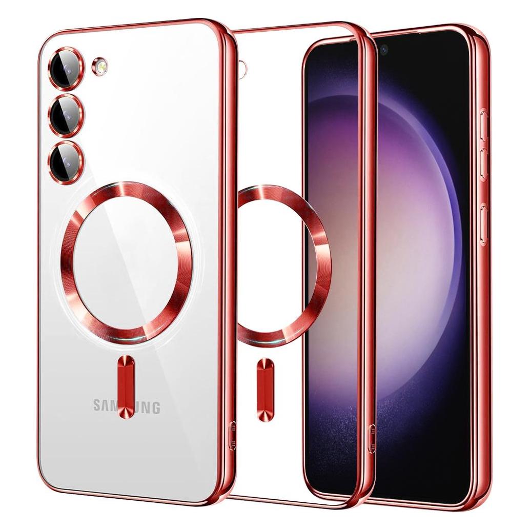 Techsuit - Luxury Crystal MagSafe - Samsung Galaxy S23 - Red (Samsung Galaxy S23) (56349644)