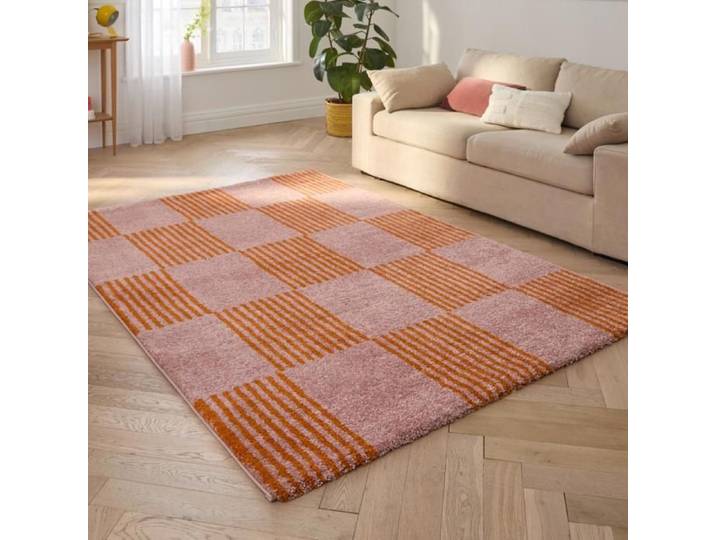 Tapis - NAZAR RUGS - GROOVY - Vintage - Orange - 120x160 cm