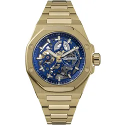 INGERSOLL - THE FALLER - gold - blau-skelettiert / 43,5 MM