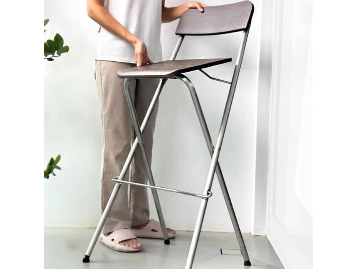 Tabouret pliant Portable, balcon d'entrée, tabourets hauts d'extérieur pliants pour une personne, meubles de salon nordiques modernes