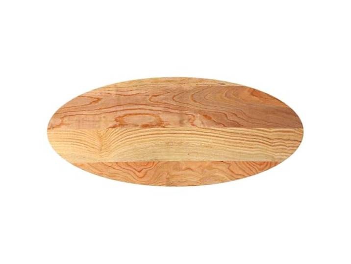 Favemtsl Tischplatte Oval 140x60x2 cm Massivholz Eiche Hellbraun Ovale Ersatzarbeitsplatte aus naturbelassener Eiche für DIY Couchtische im Wohnzimmer oder Büro, glatt lackiert.