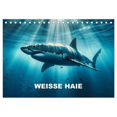 Weiße Haie (Tischkalender 2027 DIN A5 quer), CALVENDO Monatskalender