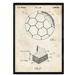 POSTER Fußball Patent A3 Rahmenlos
