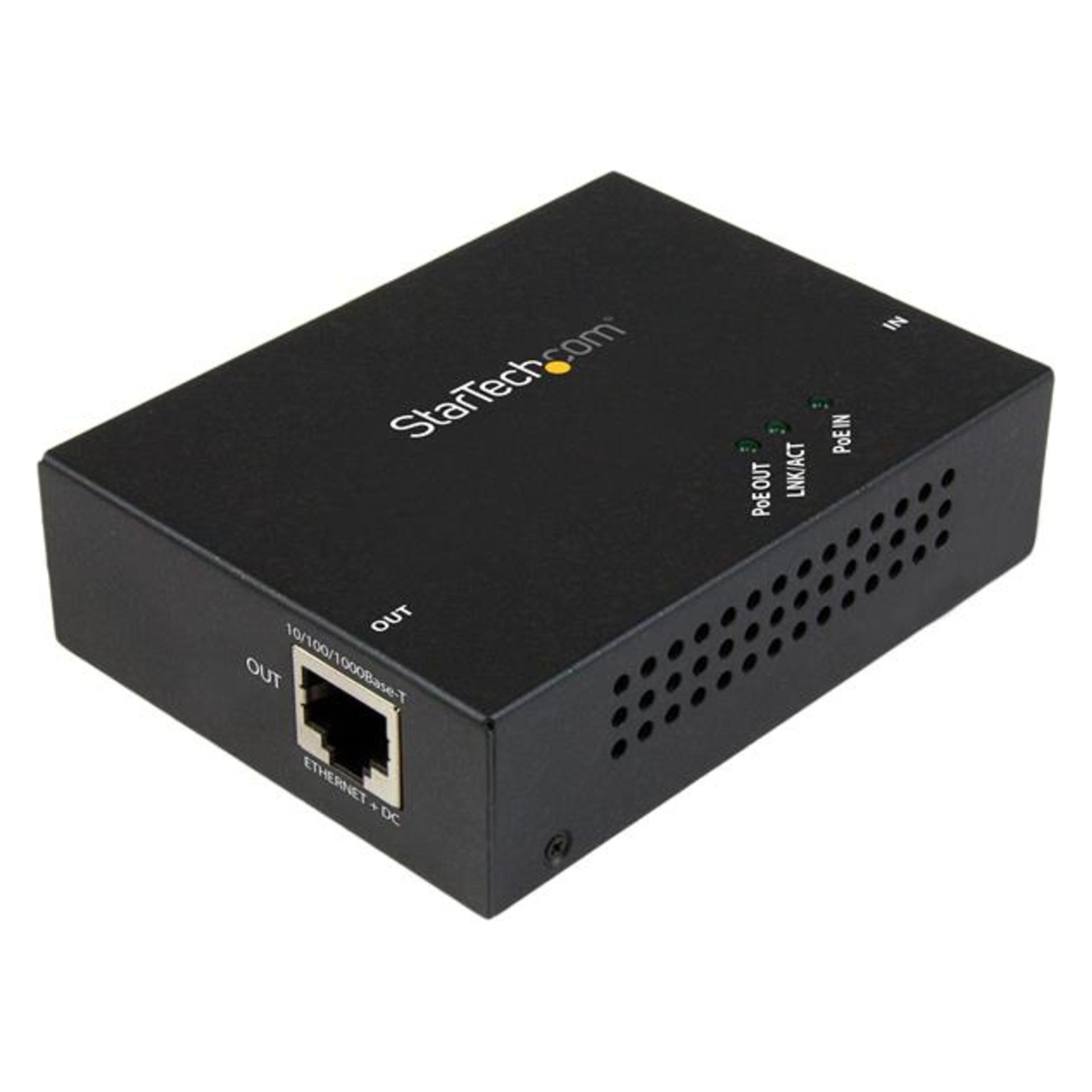 StarTech GIGABIT POE+ EXTENDER - 100M (802.3af (PoE), 802.3at (PoE+), 3.20 W) (POEEXT1GAT)