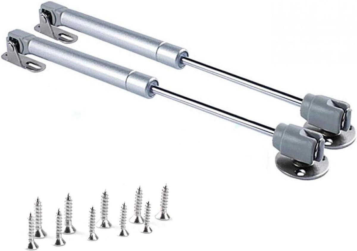 Hydraulische Gasveer voor Kastdeuren - Set van 2 stuks met zachte opening en veiligheidsbuffer