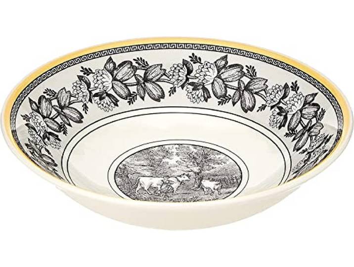 Villeroy & Boch Audun Ferme Dessertschale 6 Stück Nr. 1010673800 und 4er Set EKM Living Edelstahl Strohhalme