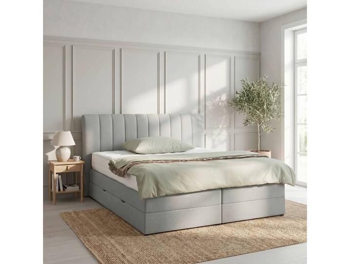 Boxspringbett Belano Dunkelgrau ca. 160x200cm