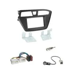 Hyundai i20 ab 12/2014 Autoradio 2-DIN Einbaurahmen Radioblende+ISO Adapter Set