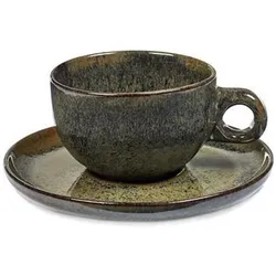 Serax, Tasse, Oberflächen Cappuccino Tassen mit Untertassen (4x)