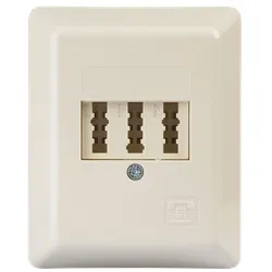 TAE 3X6NFN-AP - TAE Anschlussdose, N/F/N-kodiert, Aufputz
