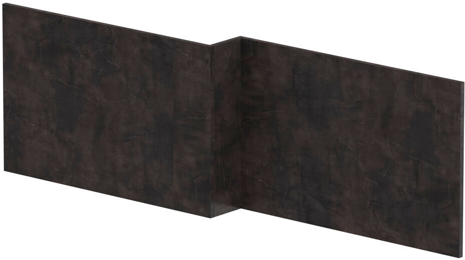 Nuie 1700Mm Shower Bath Front Panel Metallic Slate